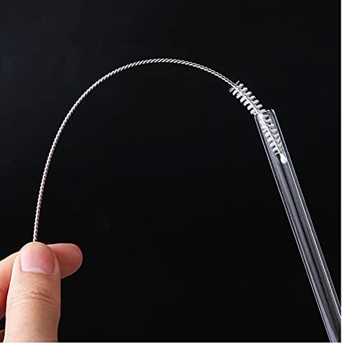 100Pack Drinking Straw Cleaner Brush .Extra Long 9.3 inch Pipe Cleaners, Straw Cleaning Brush for Tumbler, Sippy Cup, Bottle and Tube,230x10mm Reusable Metal Straw Cleaning Brush in Bulk(100Pack)