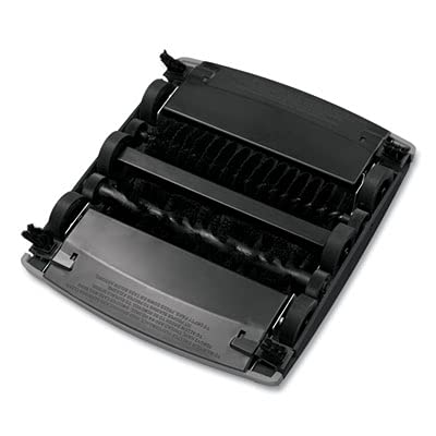 Rubbermaid Commercial Products Executive Series 7.5" Dual-Action Bristle Mechanical Sweeper, Cordless, Black, Collects Dust, Dirt, and Debris from Hard Floors and Carpet