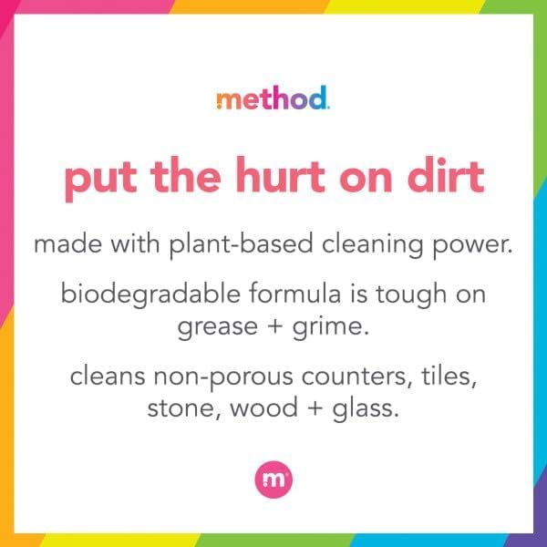 Method All-Purpose Cleaner 3 Scent Variety Pack, 1 Pink Grapefruit, 1 Clementine, 1 French Lavender, 28 Fl Oz