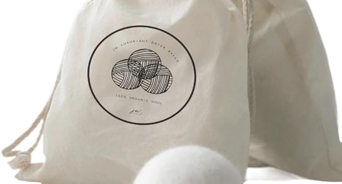 Reusable, Handmade, Natural Fabric Softner,100% Marino Wool Dryer Balls Set of 3