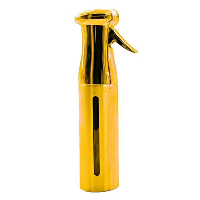 Colortrak Luminous Spray Bottle, 250ml/8.5oz Bottle with Full 360° Distribution, Easy-Use Pump, Quick View Window to Monitor Water Level, Eco-Friendly, Gold