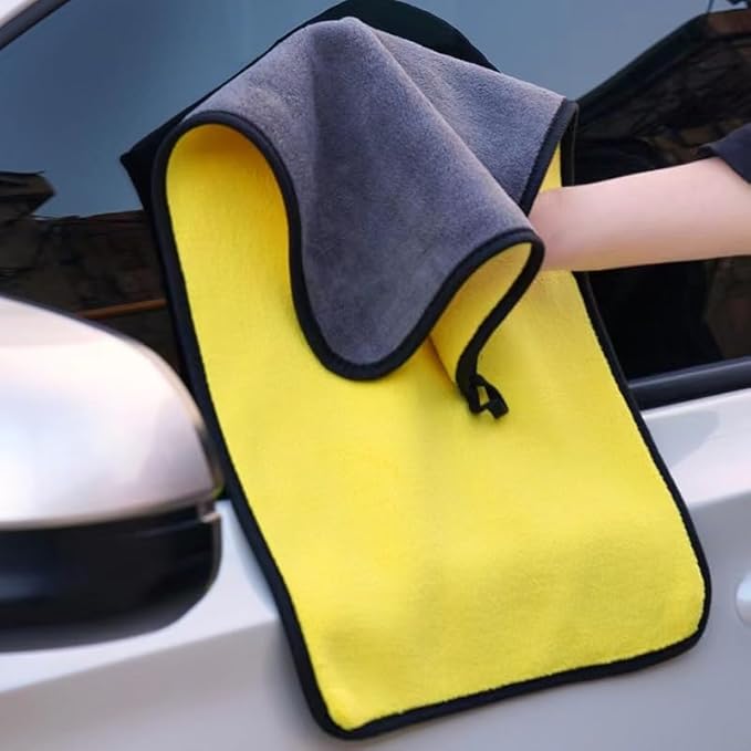 Microfiber Cleaning Cloth, Reusable and Lint-Free Cleaning Cloths for Car Wash, Detailing, Pet Drying, and Home Cleaning Supplies, Pack of 10 (5-Pack 11.8" x 23.6")