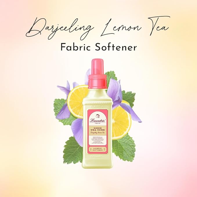 Laundry Softener Darjeeling Lemon Tea, 2pk - Fabric Softener Liquid - Eco-Friendly & Plant-Based Softener - Household Laundry Scent Boosters - Laundry Fabric Softener - Fabric Scent Softener