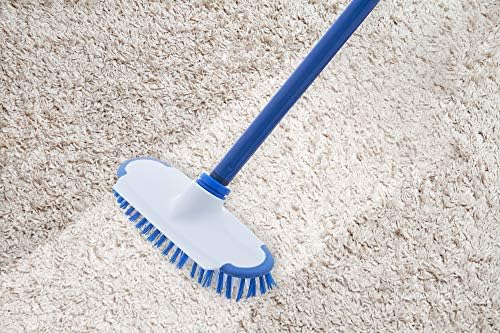 Superio Deck Scrub Brush with Long Handle 54", Heavy Duty Stiff Bristles Grout Scrubber with Scraper - Cleans Hot Tub, Swimming Pool, Granite Tiles, Bathroom, Patio, Kitchen, Wall and Deck (2, 54")…