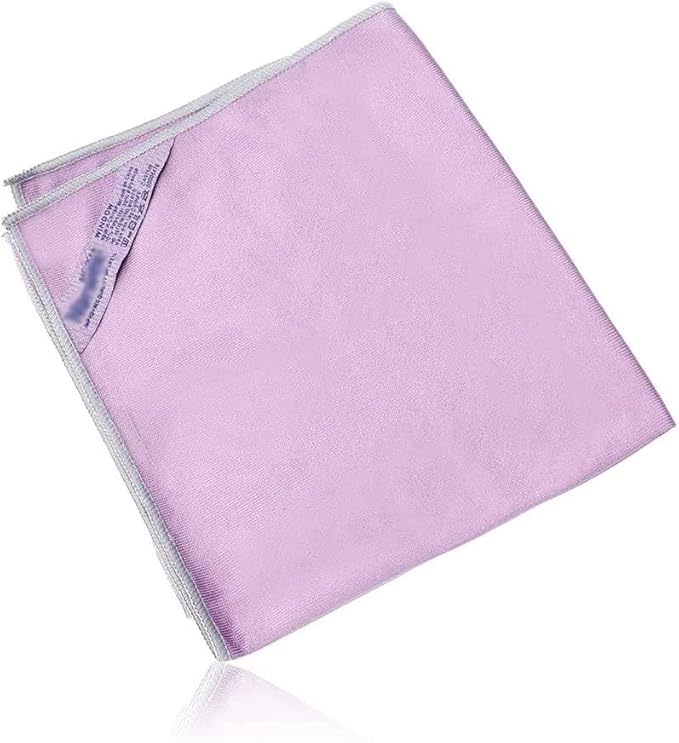 Longmann Window Cleaning Cloth, Glass Cleaning Cloth, Streaks Schatches Free. Violet,1 Pack