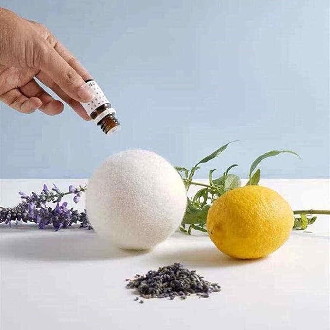 Wool Dryer Balls XL 6-Pack, Premium Natural Reusable Fabric Softener for Laundry, 100% Organic New Zealand Wool, Chemical Free, No Dryer Sheets, Baby Safe - Anti Static - Saves Energy,
