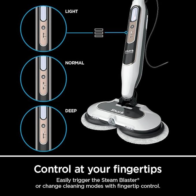 Shark Steam & Scrub with Steam Blaster Technology All-in-One Hard Floor Steam Mop with 3 Steam Modes & LED Headlights S8201