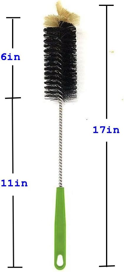 Long Handles Bottle Brush Set, 2 Pack Bendable Cleaning Scrubbing Brush, for Bottles, Cups, Sinks and More