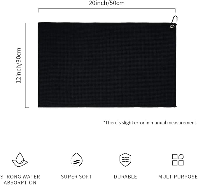 watchget Barista Towels 4 Pack - Espresso Machine Microfiber Cloth Set, 12"x20", Professional Coffee Towels for Barista Coffee Bar Espresso Microfiber Cloth Set Espresso Rag, Black