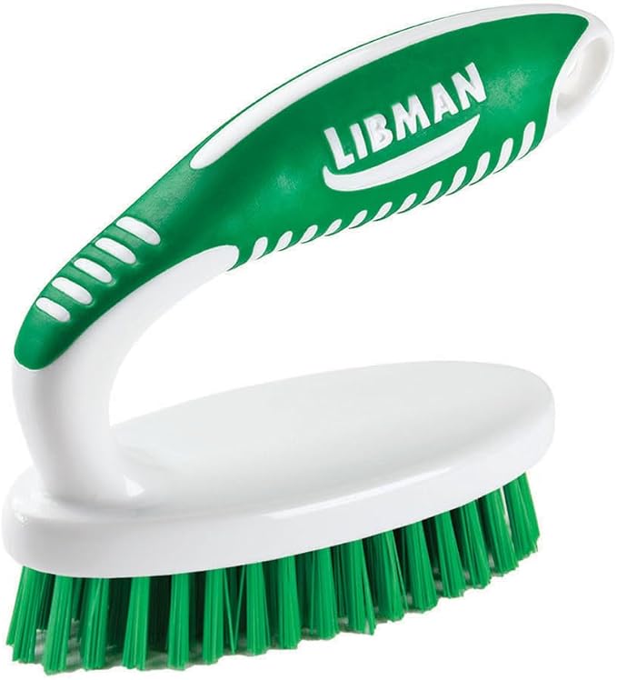 Libman Scrub Brush Kit – Three Different Durable Brushes for Grout, Tile, Bathroom, Kitchen. Easy to Handle, Strong Fibers for Tough Messes – Family Made in the USA, Unisex Lot 2406
