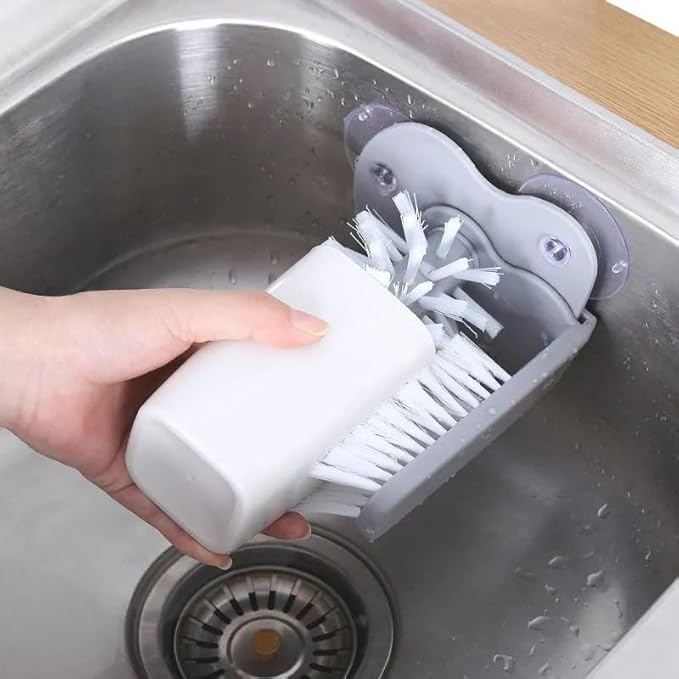 Sink Water Bottle Cleaning Brush Glass Cup Brush Suction Wall Lazy Cup Brush Kitchen Rotating Cup Tea Cup Brush Bar Kitchen Tool