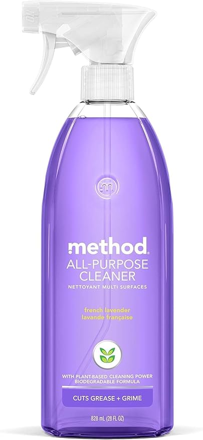 Method All-Purpose Cleaner 3 Scent Variety Pack, 1 Pink Grapefruit, 1 Clementine, 1 French Lavender, 28 Fl Oz
