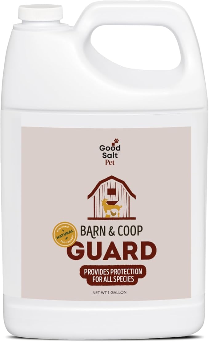 Good Salt Pet Barn & Coop Guard, Natural Animal-Friendly Scent Neutralizer, Made in the USA, 1 Gallon Bottle
