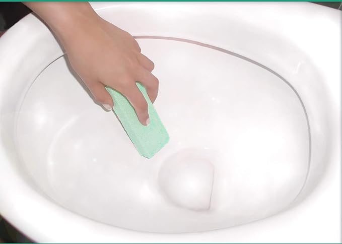 COMPAC HOME Magic-Stone Porcelain Cleaner, Green Product, Made from Recycled Glass, Scouring Stick Toilet Cleaner, Removes Stubborn Lime Stains from Porcelain or Bathroom Fixtures, 2 Count