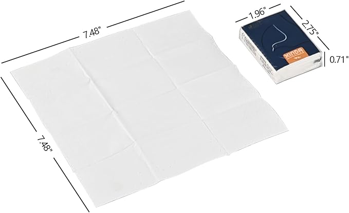 100 Packs Pocket Packs Facial Tissues, 4-Ply Mini Facial Tissues