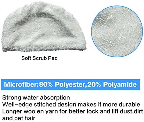 10PK Amyehouse Replacement Pads Compatible with Bissell Powerfresh Steam Mop 1940 1440 1806 1544 2075 2685 Series 19401 19404 19409 1940A 1940F 1940N 1940T 1940Q 1940W B0006 15441 15443 2181 2814