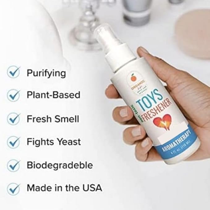All Natural Silicone Toy Cleaner. Toy Cleaner Unscented for Sensitive Skin with Organic Tea Tree Oil Aromatherapy.