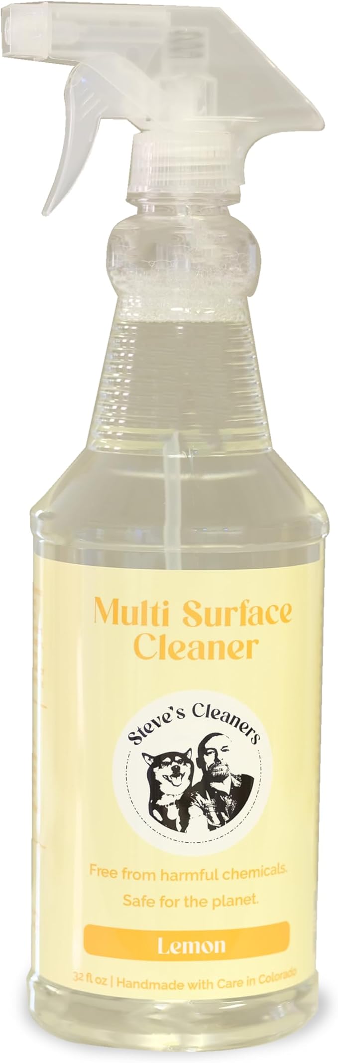 Steve's Cleaners Plant-Based Multi-Surface Cleaner – Streak & Residue-Free All-Purpose Cleaning Spray – Non-Toxic, Ammonia-Free, Safe for Kitchen, Bathroom, Counters & More – 32 oz (Pack of 3)