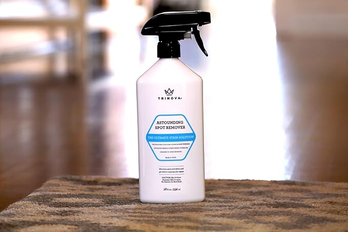TriNova Astounding Spot Remover - Spot Cleaner for Carpet and Upholstery, Cleans Stains on Couch, Sofa, Fabric & More | Removes Red Wine & Coffee Stains with Ease 18 fl oz