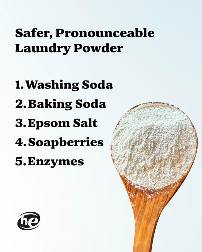 Pronounce Laundry Detergent Powder Alternative | Earth-Derived Ingredients, Eco-Friendly, Safer for Sensitive Skin, Eczema, and Babies. Stain + Smell Fighting. HE Safe (Unscented, 120 Loads)