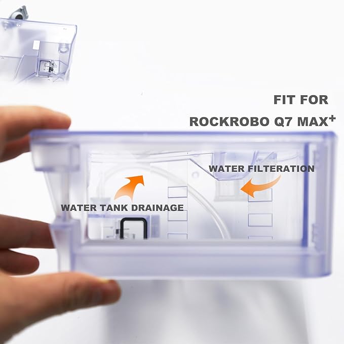 Robot Vacuum Accessories Fit For Roborock Q7 Max +,Q7 Max, Vacuum Replacement Parts Fit For Roborock Q7 Max Plus, Filter& Mop Pads& Vacuum Bags& Dustbin (Reservoir)