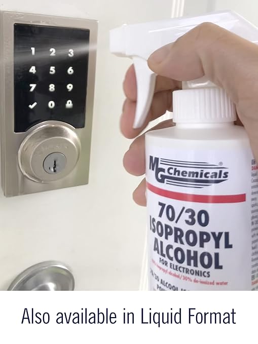 MG Chemicals - 824-450G 824 99.9% Isopropyl Alcohol Electronics Cleaner, 15.9 oz Aerosol Spray, Clear