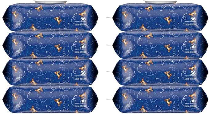 HUGGIES Refreshing Clean Baby Wipes, Disposable Soft Pack (8-Pack, 448 Sheets Total), Scented, Alcohol-Free, Hypoallergenic, Size 1