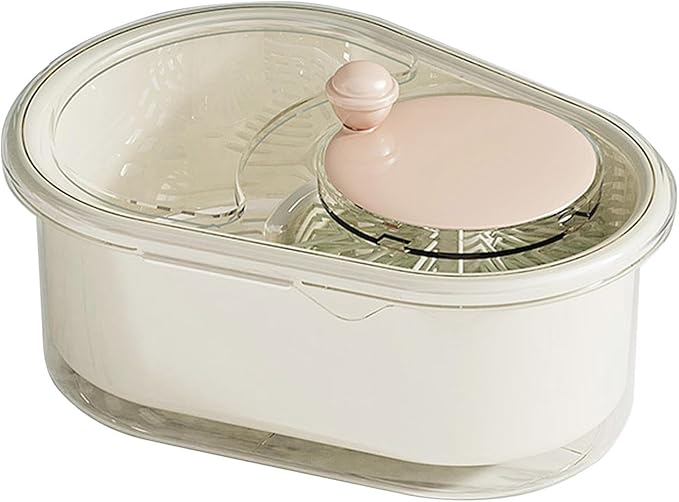 2025 New Fruit Cleaner Spinner, Large Multifunctional Vegetable Washer Bowl with Brush, Fruit Scrubber for Home Kitchen (White)