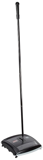 Rubbermaid Commercial Executive Series Brushless Mechanical Carpet Sweeper, Galvanized Steel, Black, for Professional/Janitorial Debris Collection from Indoor Floors/Hardwoods