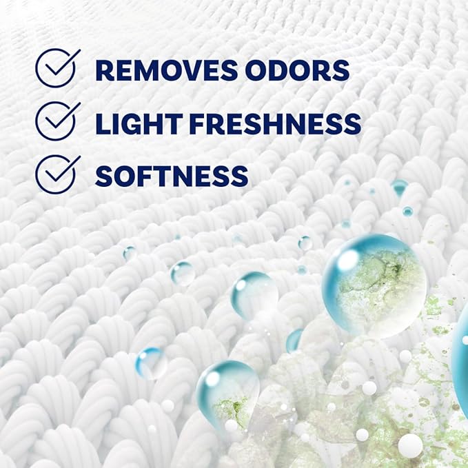 Downy Rinse & Refresh Laundry Odor Remover And Fabric Softener, Cool Cotton, 48 Fl Oz, HE Compatible Laundry Sanitizer, Safe On All Fabrics, Downy Fabric Softener, Liquid Fabric Softener