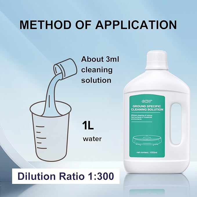 Floor Cleaning Solution Original Scent Compatible with Dreame Vacuum Cleaner Solution, Residue & Streak Free, Suitable for All Robot Vacuum Cleaners and Wireless Wet Dry Dual-Use Vacuum Cleaners