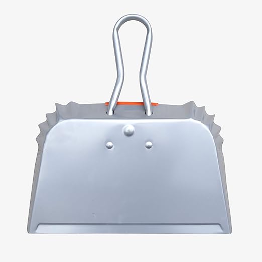 SWOPT Angled Broom Head + Push Broom Head + 17” Steel Dustpan – Multi-Surface Cleaning Kit Interchangeable with All SWOPT Cleaning Products for More Efficient Cleaning and Storage