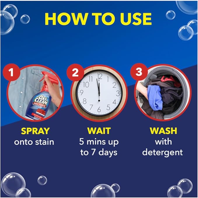 OxiClean Max Force Laundry Stain Fighter Refill, 48 fl oz (Pack of 2)