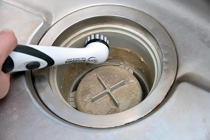 Sonic Scrubber – Super Electric Cleaning Brush | 3 Heads & 4 Multi-Firm Pads to Scrub, Polish & Clean Tile, Grout, Kitchen, Bathroom & More | Water-Resistant | Well-Loved in Japan