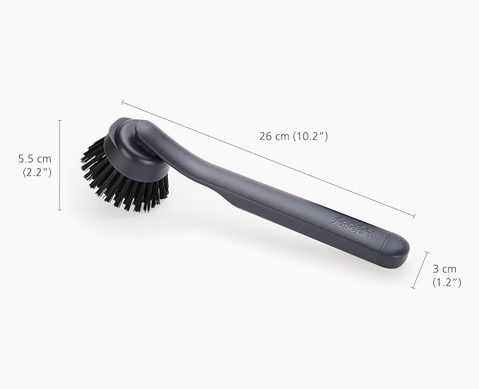 Joseph Joseph SinkTech Dish Brush with Replacement Head, Durable Bristles, Easy to Replace