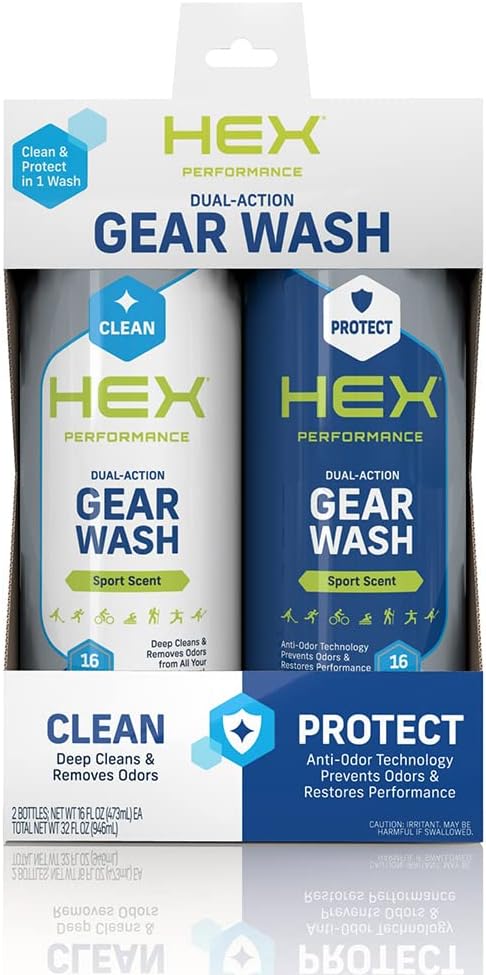 HEX Performance Sport Scent Dual Action Gear Wash, 16oz