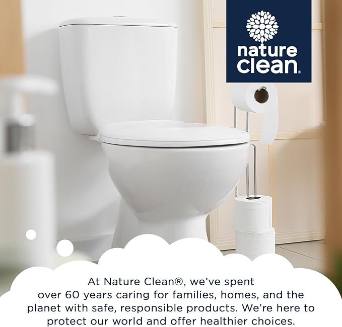 Nature Clean Non-Toxic Toilet Bowl Cleaners Strips 36 count, Plastic-Free Packaging, Natural Toilet Cleaner Septic Safe, Refresh Toilets & Bathroom. No Splash