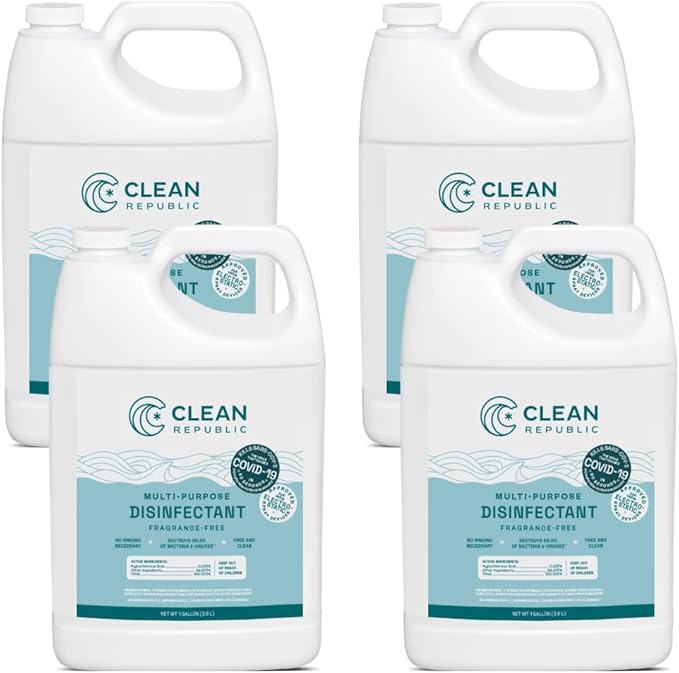 Multi-Purpose Disinfectant Cleaner, 1 Gallon Bottle, 4-Pack