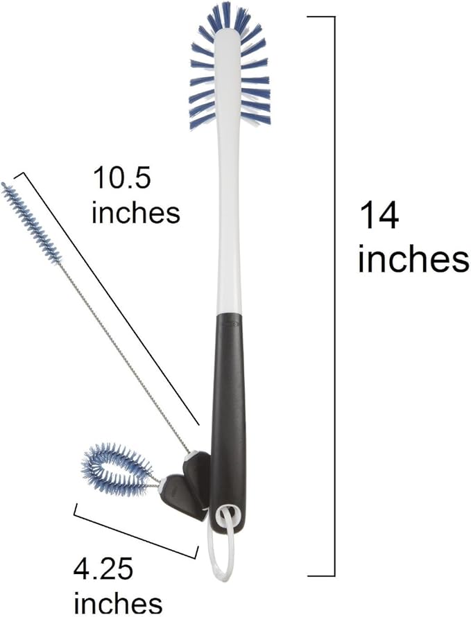 OXO Good Grips Water Bottle Cleaning Set,Blue