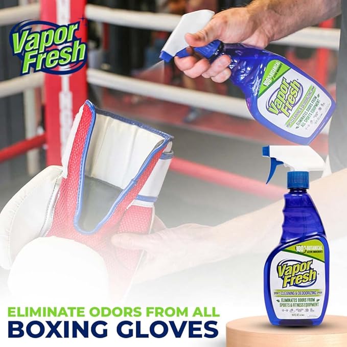 Sports Cleaner and Deodorizer - Sports Gear Odor Eliminator, Boxing Glove Deodorizer, Gym Equipment Spray, Natural and Plant Based, 16 Fl Oz (3-Pack)