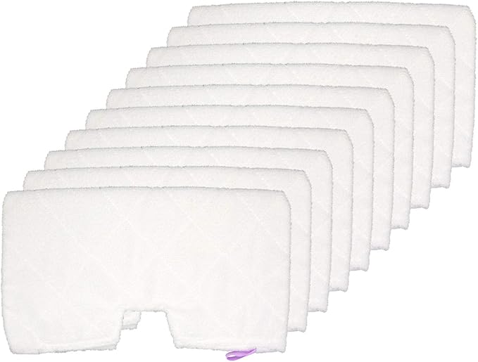 Extolife 10 Pack Washable Steam Mop Pads Replacement for Shark Steam Pocket Mops S3501 S3601 S3550 S3801 S3901 S3601D S3801CO S3901D S3455K S2902 SE450