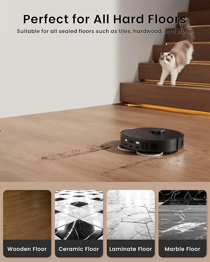 12Pcs Microfiber Mop Cloth Pad for Roborock Q Revo,Qrevo S,Qrevo Pro,Qrevo Plus,Qrevo Master,Qrevo Slim,Qrevo Curv,Qrevo Edge,Qrevo MaxV,Saros 10R Robot Vacuum, Washable Mopping Cloth Accessories
