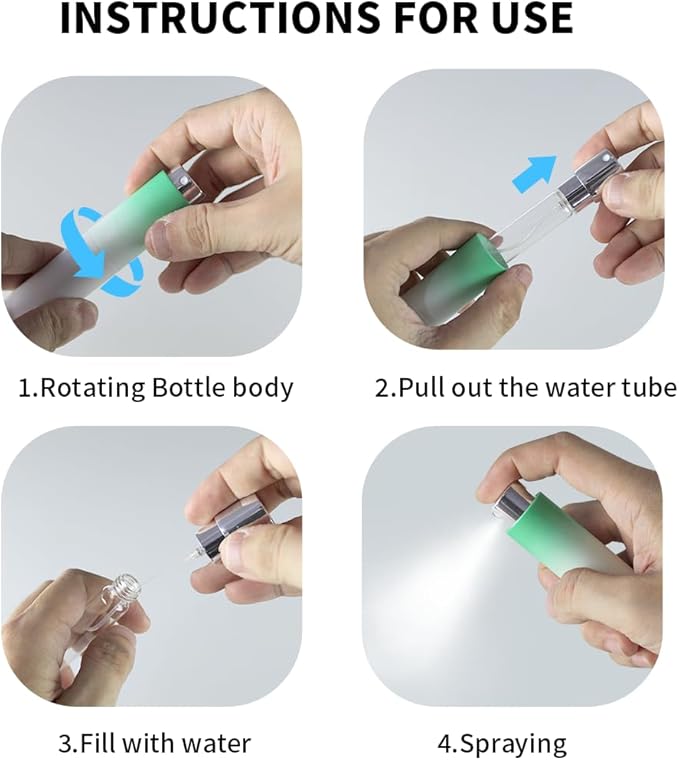 5 Pack Professional Silicone Coffee Bean Dosing Cup, Spray Bottle, WDT Espresso Coffee Stirrer Tool, Bean Spoon, Cleaning Brush,Coffee Bar Accessories for Static Reduction (Green)