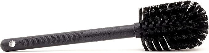 SPARTA Large Water Bottle Brush Ideal for Wide-Mouth Jars, Bottles and Tumblers, Dishwashing Tool with Handle for Home and Commercial Kitchens, Plastic, 12 Inches, Black