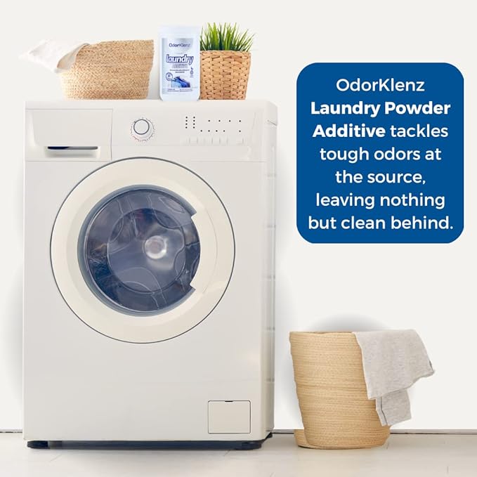 Laundry Additive Odor Remover, Powder, 30 Loads | Laundry Odor Eliminator for Strong Odors | Smoke Odor, Chemical Odors, Pet Odors & New Clothes Smell | Unscented and Non-Toxic