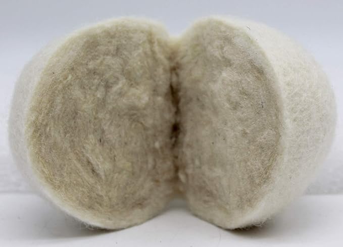 Wooland Wholesale Bulk Laundry XL Premium Wool Dryer Balls - 100% New Zealand Organic Wool Natural Fabric Softener for Sensitive Skin, Babies (25 Count)