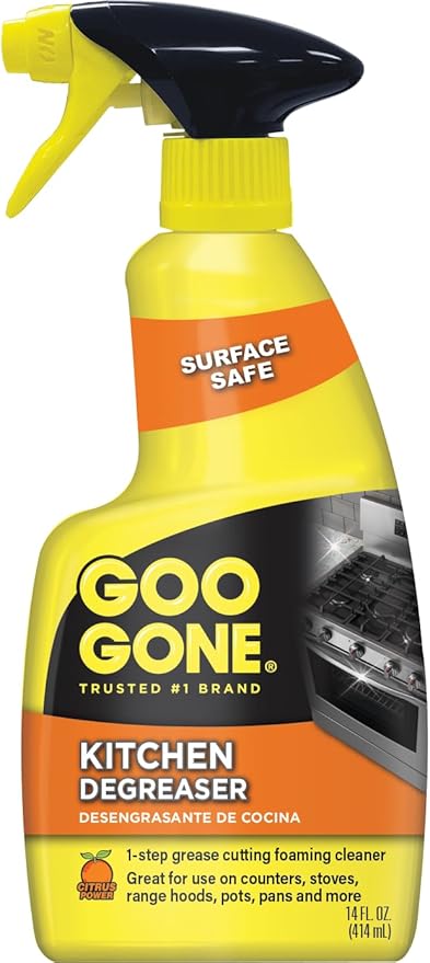 Goo Gone Degreaser - Removes Kitchen Grease, Grime and Baked-on Food - 14 Fl. Oz. - 2047