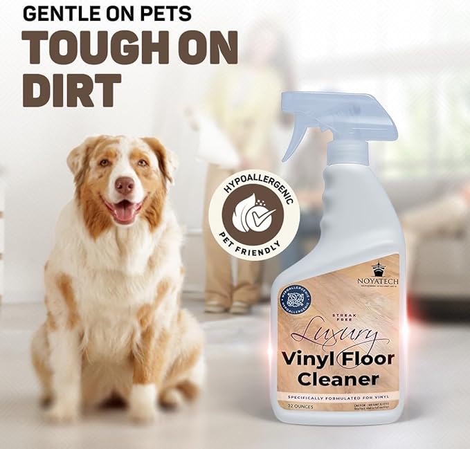 Luxury Vinyl Floor Cleaner – Residue-Free, Streak-Free Spray | Safe for Laminate, Hardwood & Tile | Pet & Family Safe | No Film or Harsh Chemicals 1 Gallon