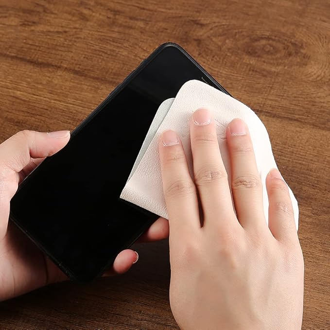 100 PCS Glasses Clean Cloth Suede, Lens Clean Cloth for Lenses, Glasses, Screens, Cameras, iPad, iPhone, Eyeglasses (6"x7", 100PCS/Pink)