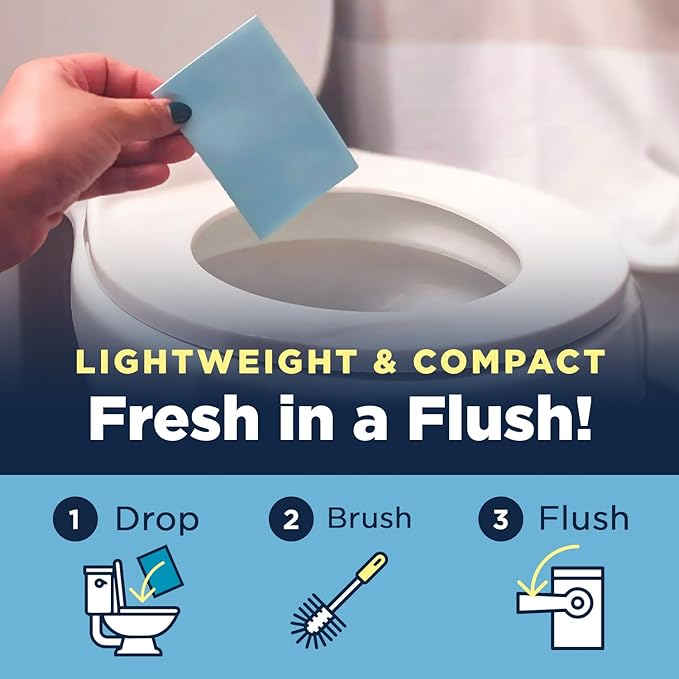 Nature Clean Non-Toxic Toilet Bowl Cleaners Strips 36 count, Plastic-Free Packaging, Natural Toilet Cleaner Septic Safe, Refresh Toilets & Bathroom. No Splash